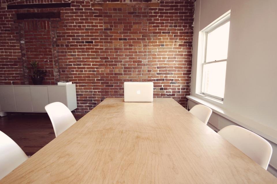 Office desk with laptop for an online store project